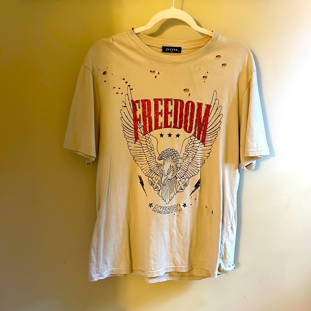 Oversized FREEDOM t-shirt. Size S.
